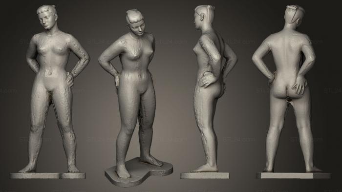 Figurines of girls (Nue Au Soleil, STKGL_0117) 3D models for cnc